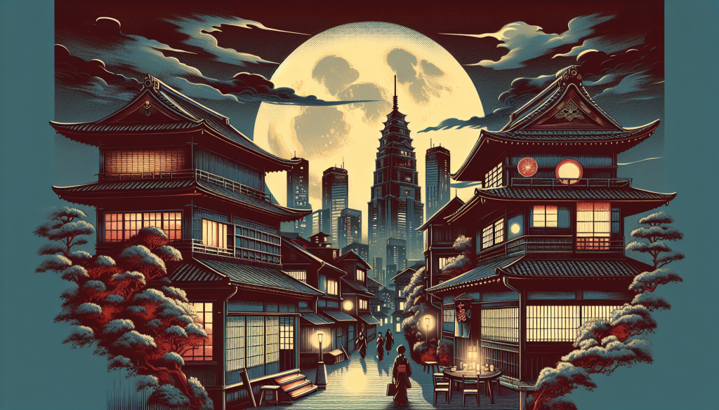 A mysterious urban legend scene