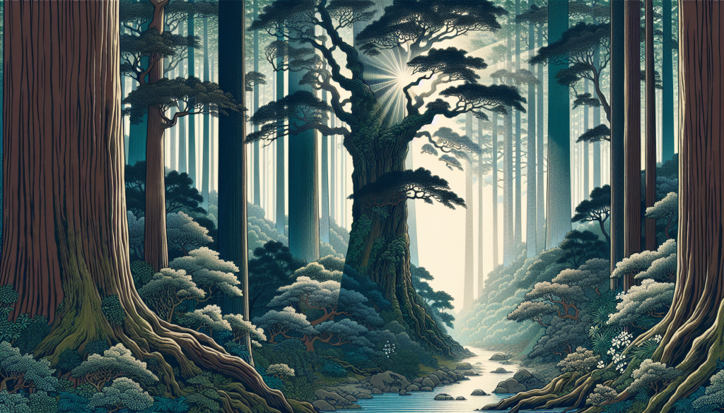 A serene forest representing spiritual guidance