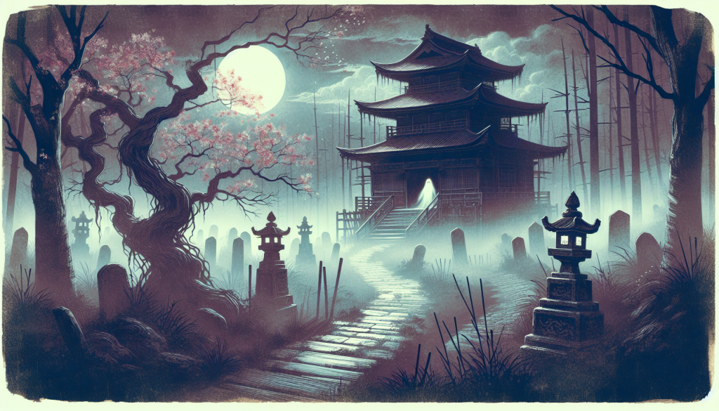 An illustration of a ghost story setting