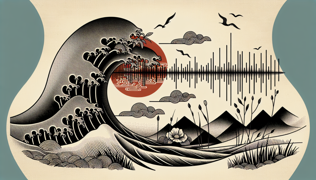 Illustration of sound waves in air