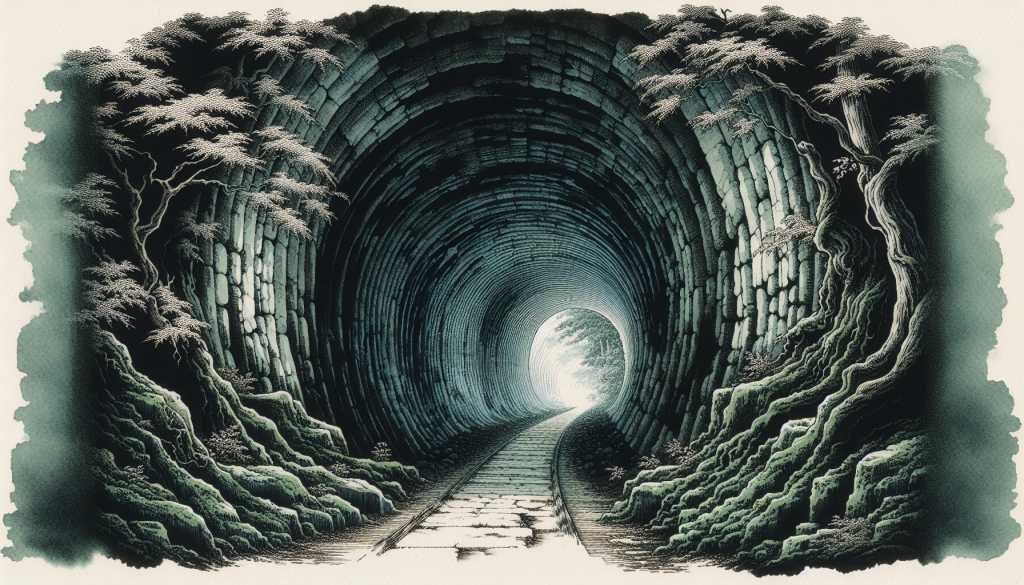 A mysterious tunnel rumored to be haunted