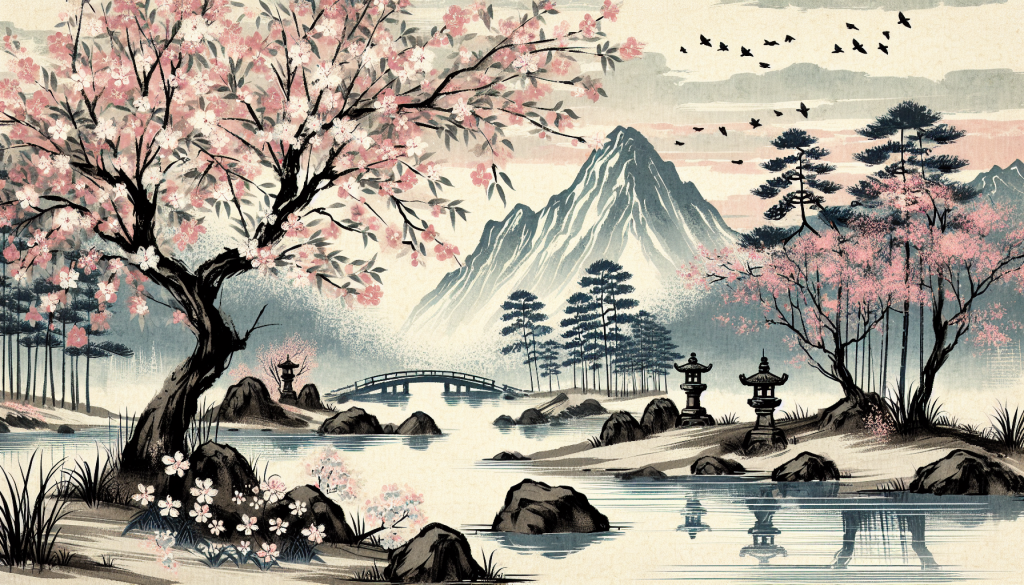 A peaceful landscape illustrating the concept of positive energy