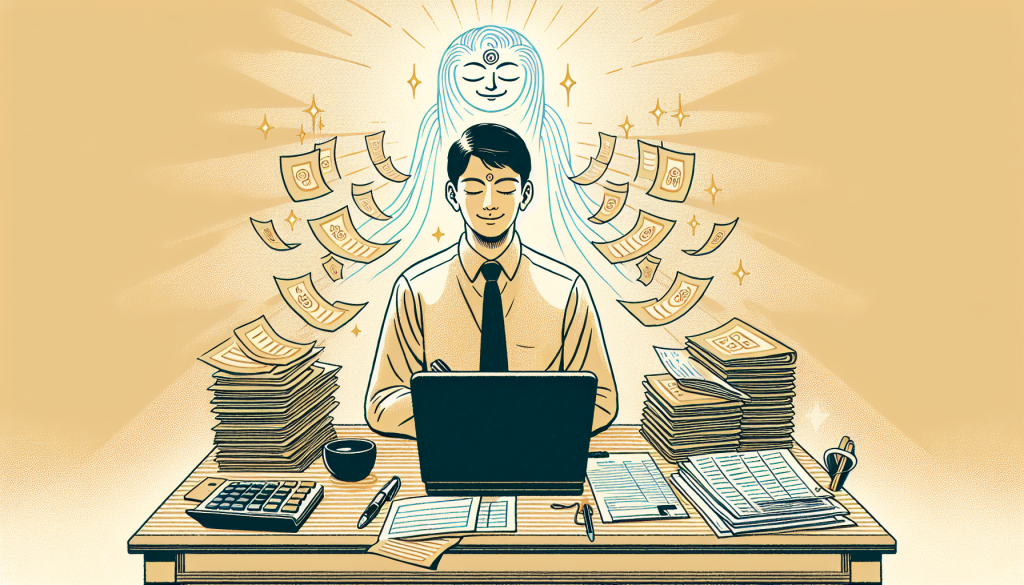 A successful businessperson using the law of attraction