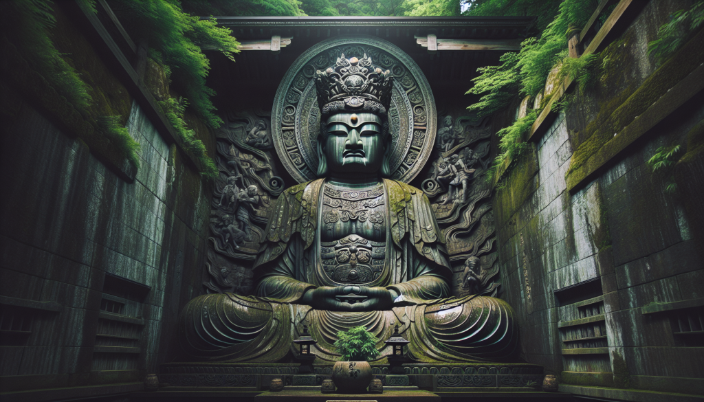 An ancient guardian deity statue