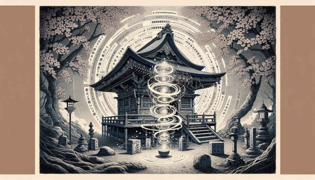 An ancient Japanese shrine where words are believed to hold spiritual power