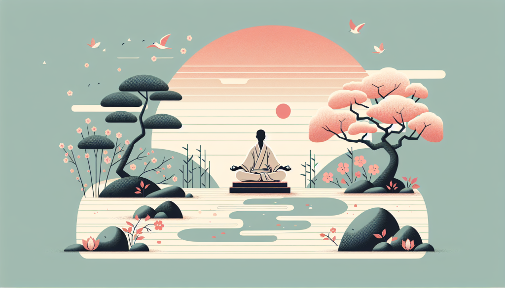 A peaceful meditation scene