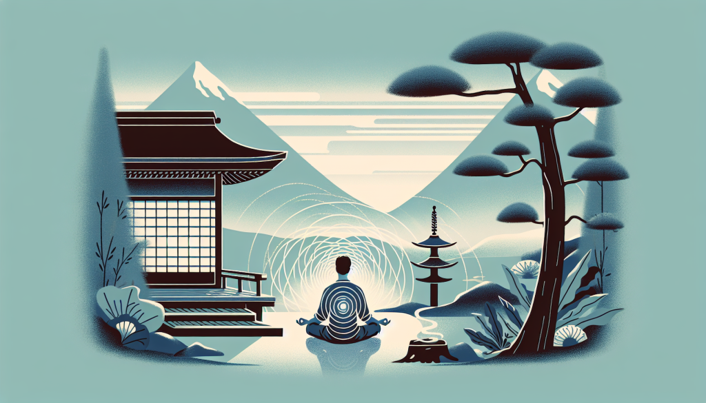 A person practicing affirmation